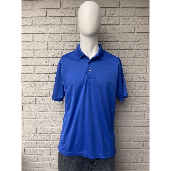 Ben Hogan Men’s Performance Royal Short Sleeve Polo Shirt Size L - Picture 1 of 9